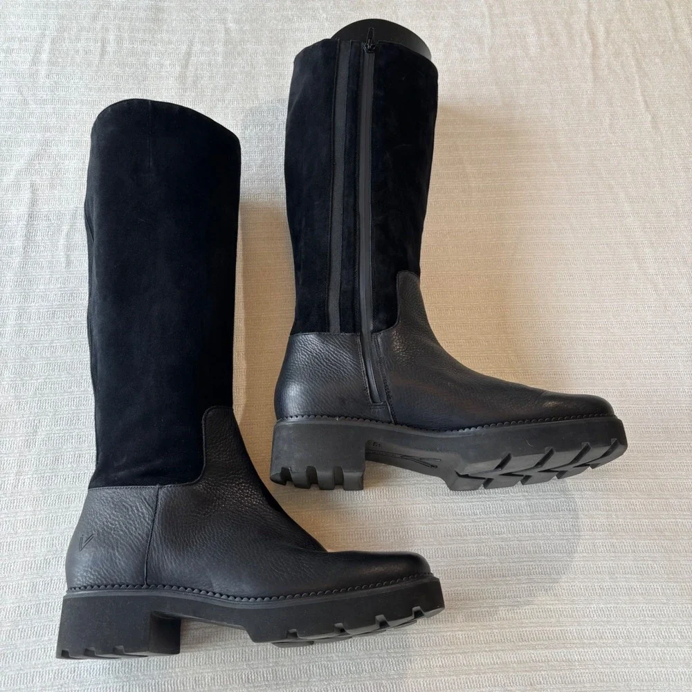 Vionic Fallbrook Water Resistant Tall Lug Sole‎ Boots Size 11